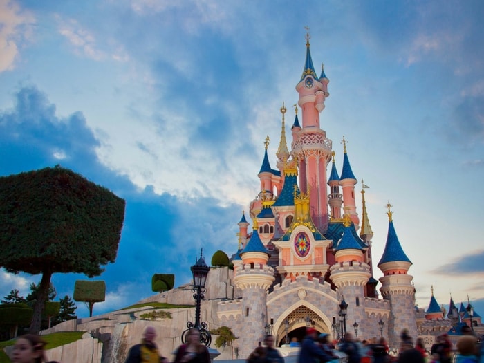 Disney castle at Disneyland Paris